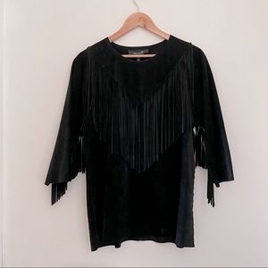 Isabel Marant Runway Collection Suede Fringe Shirt